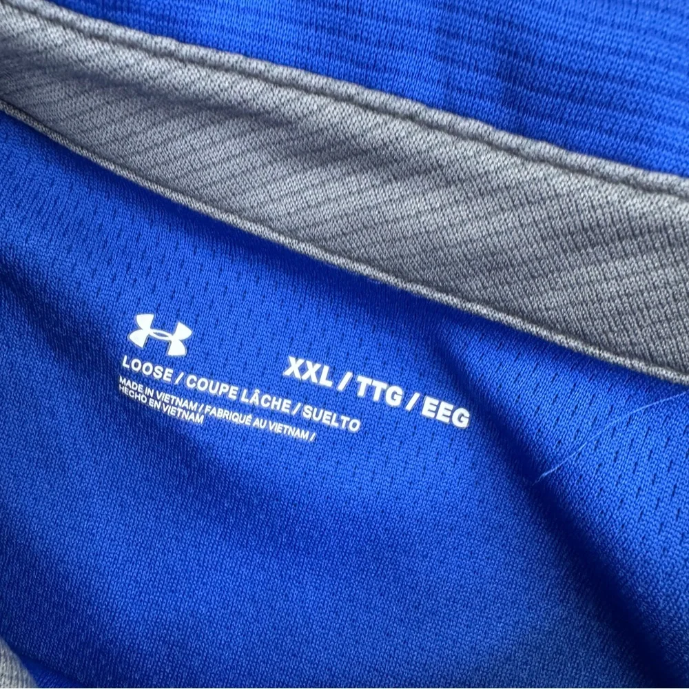 Under Armour Men's Performance Blue Polo Shirt Short Sleeve - Picture 9 of 14